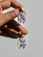 Load image into Gallery viewer, Larkspur Petal Stud Earrings

