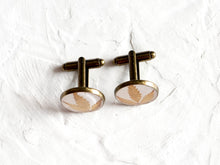 Load image into Gallery viewer, [RARE] Hemp Leaf Cufflinks
