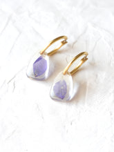Load image into Gallery viewer, Larkspur Petal Hoop Earrings
