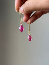 Load image into Gallery viewer, Bougainvillea Petal Kidney Hoop Earrings -3
