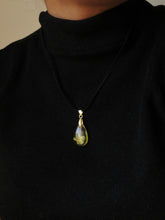 Load image into Gallery viewer, Yellow Mustard / Sarso Flower Suede Cord Pendant
