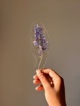 Load image into Gallery viewer, Larkspur Flower Stem (As-is) Bookmark -4
