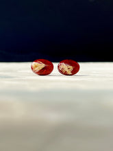 Load image into Gallery viewer, Sarso / Mustard Flower Stud Earrings (Red) -3
