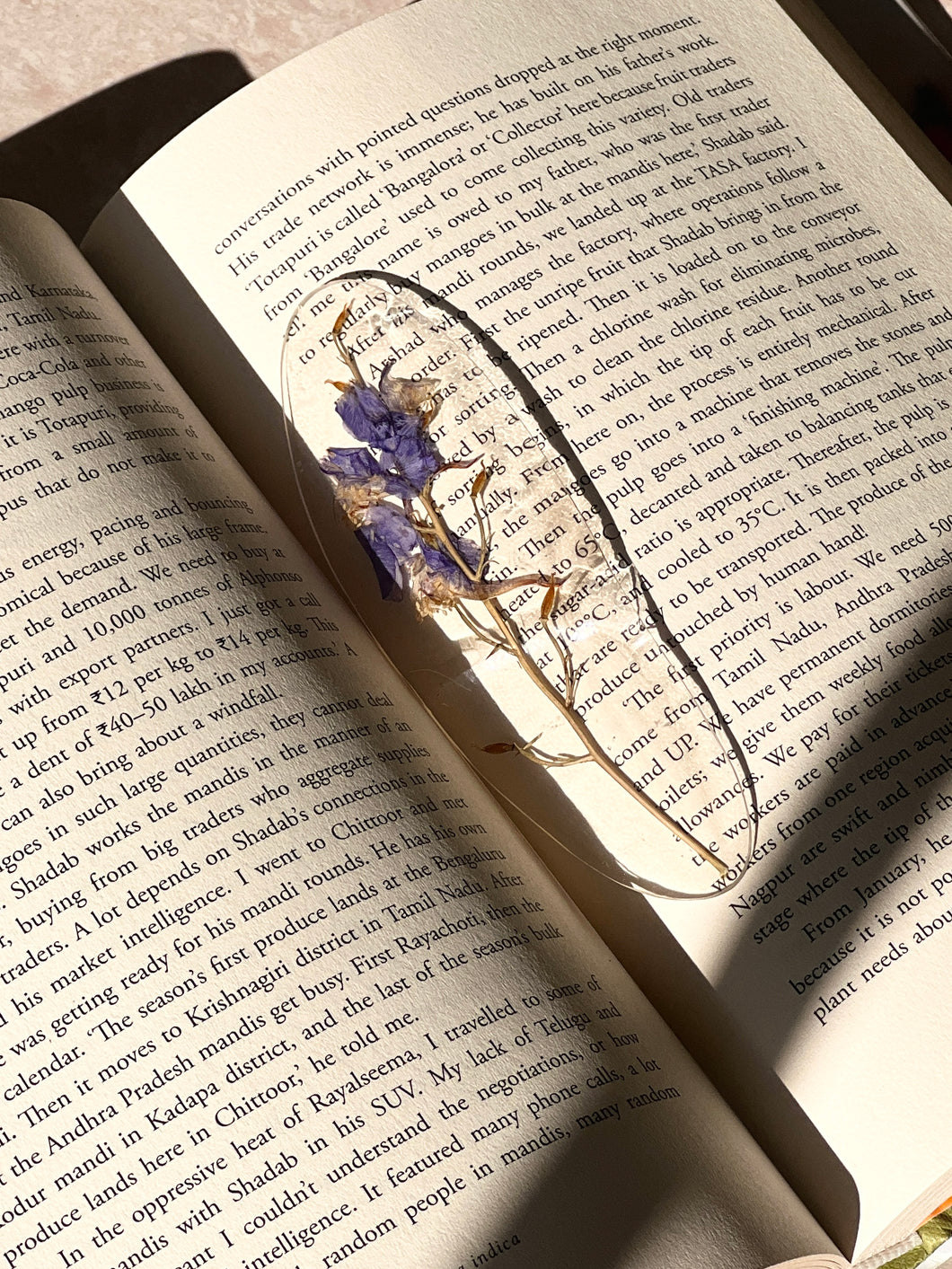 Larkspur Flower Stem (As-is) Bookmark -7
