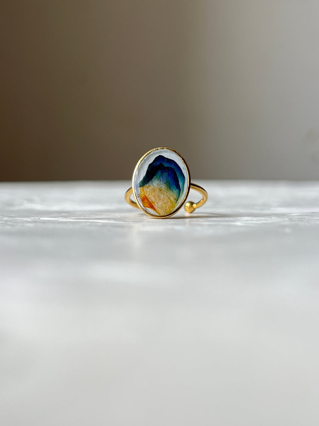 Aparajita / Butterfly Pea Flower Ring -2