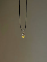 Load image into Gallery viewer, Yellow Mustard / Sarso Flower Suede Cord Pendant
