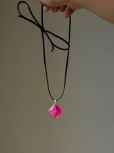 Load image into Gallery viewer, Bougainvillea Flower Suede Cord Pendant
