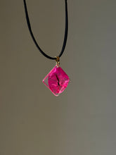 Load image into Gallery viewer, Bougainvillea Flower Suede Cord Pendant
