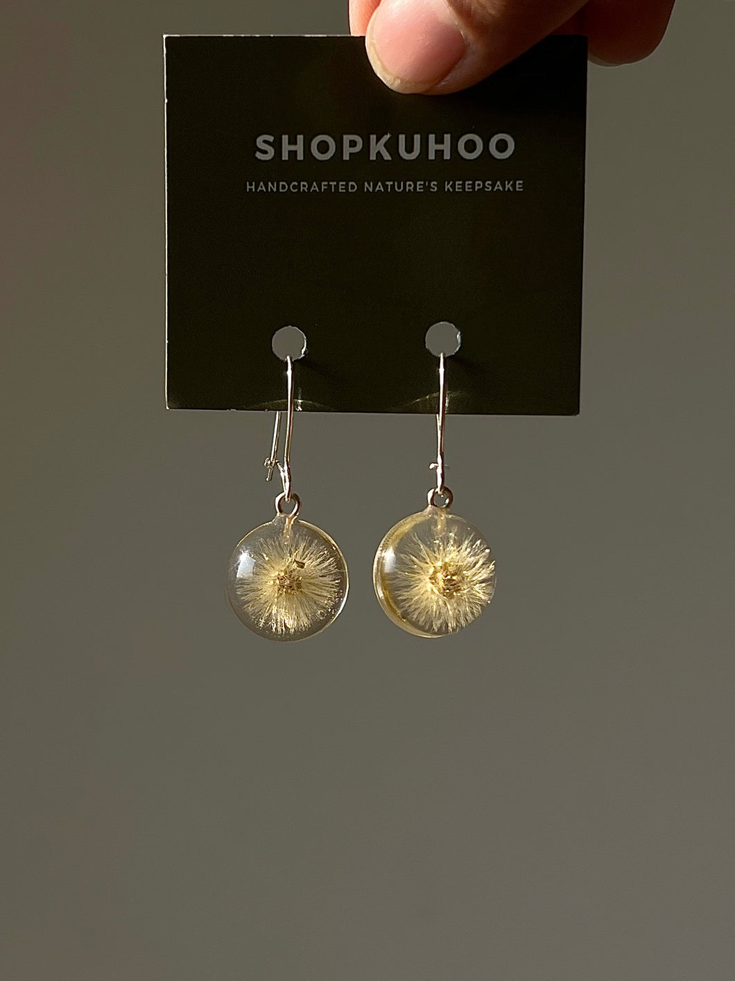 925 Baby Dandelion Earrings -1