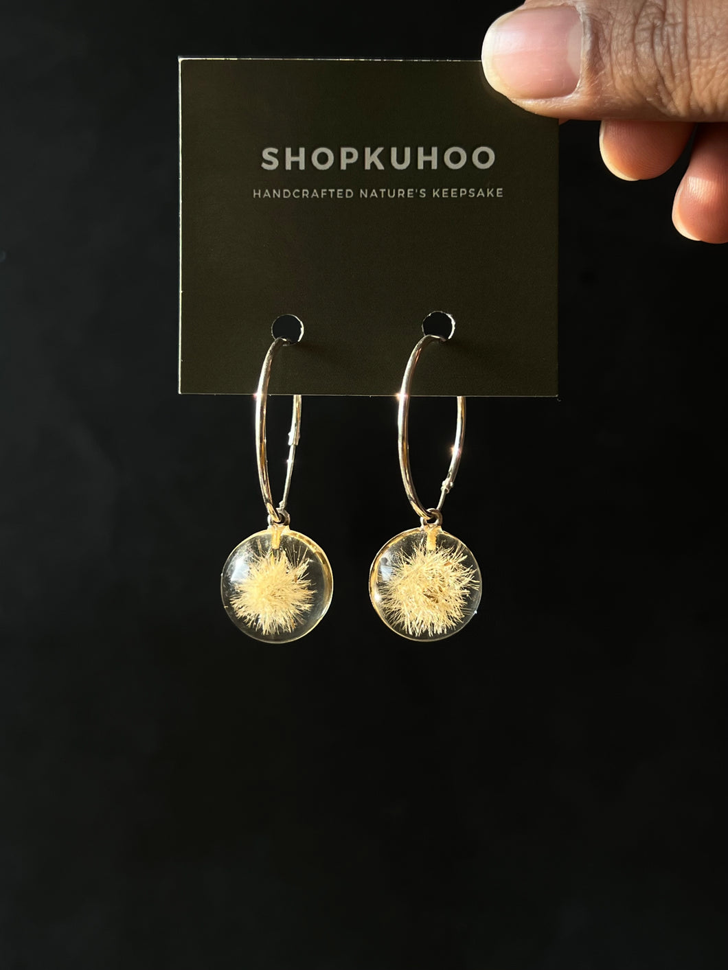 925 Baby Dandelion Earrings -3