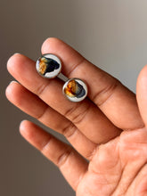 Load image into Gallery viewer, Blue Pea (Aparajita) Petal Cufflinks
