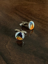 Load image into Gallery viewer, Blue Pea (Aparajita) Petal Cufflinks
