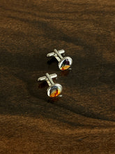 Load image into Gallery viewer, Blue Pea (Aparajita) Petal Cufflinks
