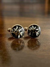 Load image into Gallery viewer, White Flower Cufflinks
