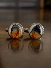 Load image into Gallery viewer, Blue Pea (Aparajita) Petal Cufflinks
