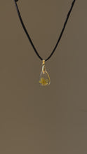 Load and play video in Gallery viewer, Yellow Mustard / Sarso Flower Suede Cord Pendant
